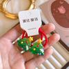 2 шт. новые милые мультяшные резинки для волос с Санта-Клаусом для девочек, аксессуары для волос, детские резинки для волос, детские головные уборы