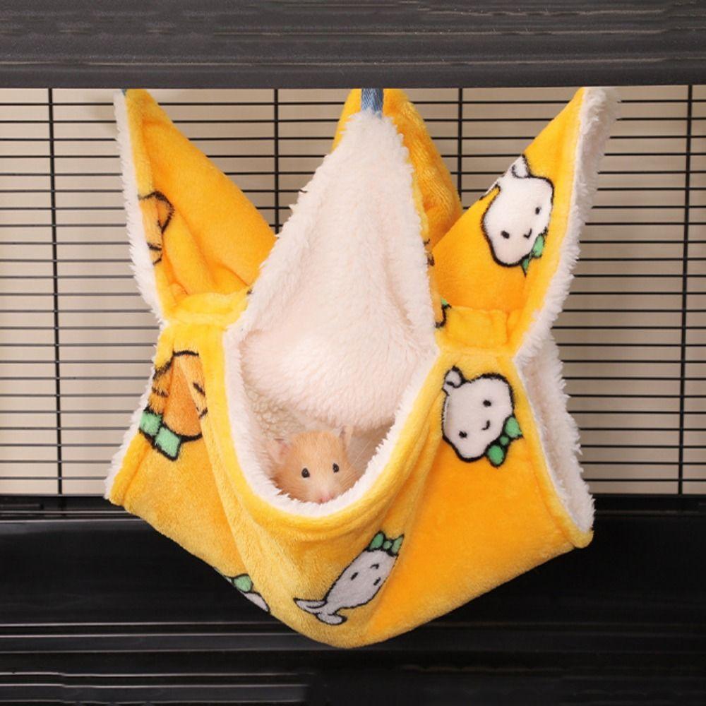 Flannel Winter Hamster Hammock Comfortable Hamster Hanging Cage Pet Cage