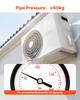 30.5m Mini Split Line Set, 9.5 & 15.9mm OD AC Copper Tubing Pipe, 3/8 White PE Thickened Insulated Coil with Flared Nuts, Strapping Tapes, for Mini