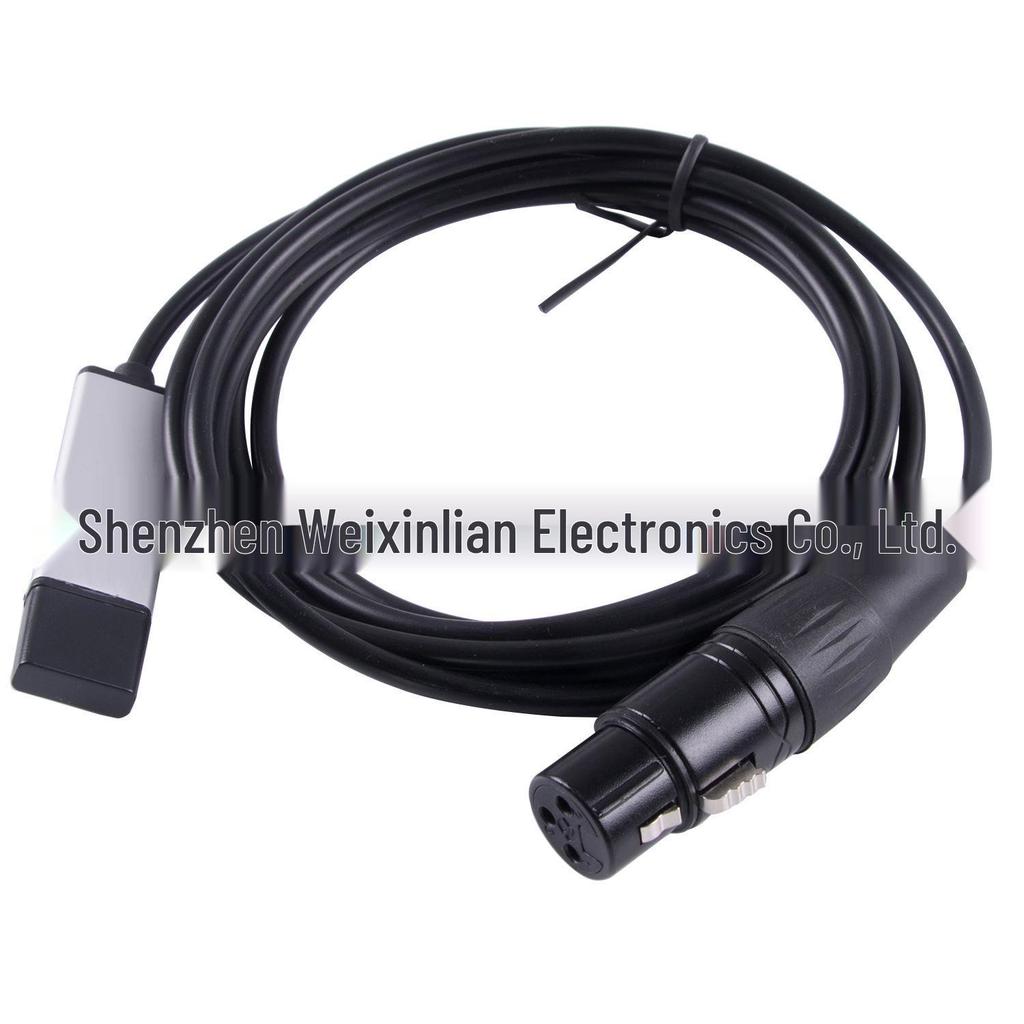 USB на RS485 XLR Canon Head Кабель-преобразователь последовательного порта для управления сценическим освещением DMX512