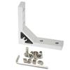 Iverntech 4-Piece 18x78x78mm Strong Support Corner Brackets for 2020 Series V-Slot Aluminum Extrusion Profiles, 16 M5 Screws and 16 M5 T-Nuts