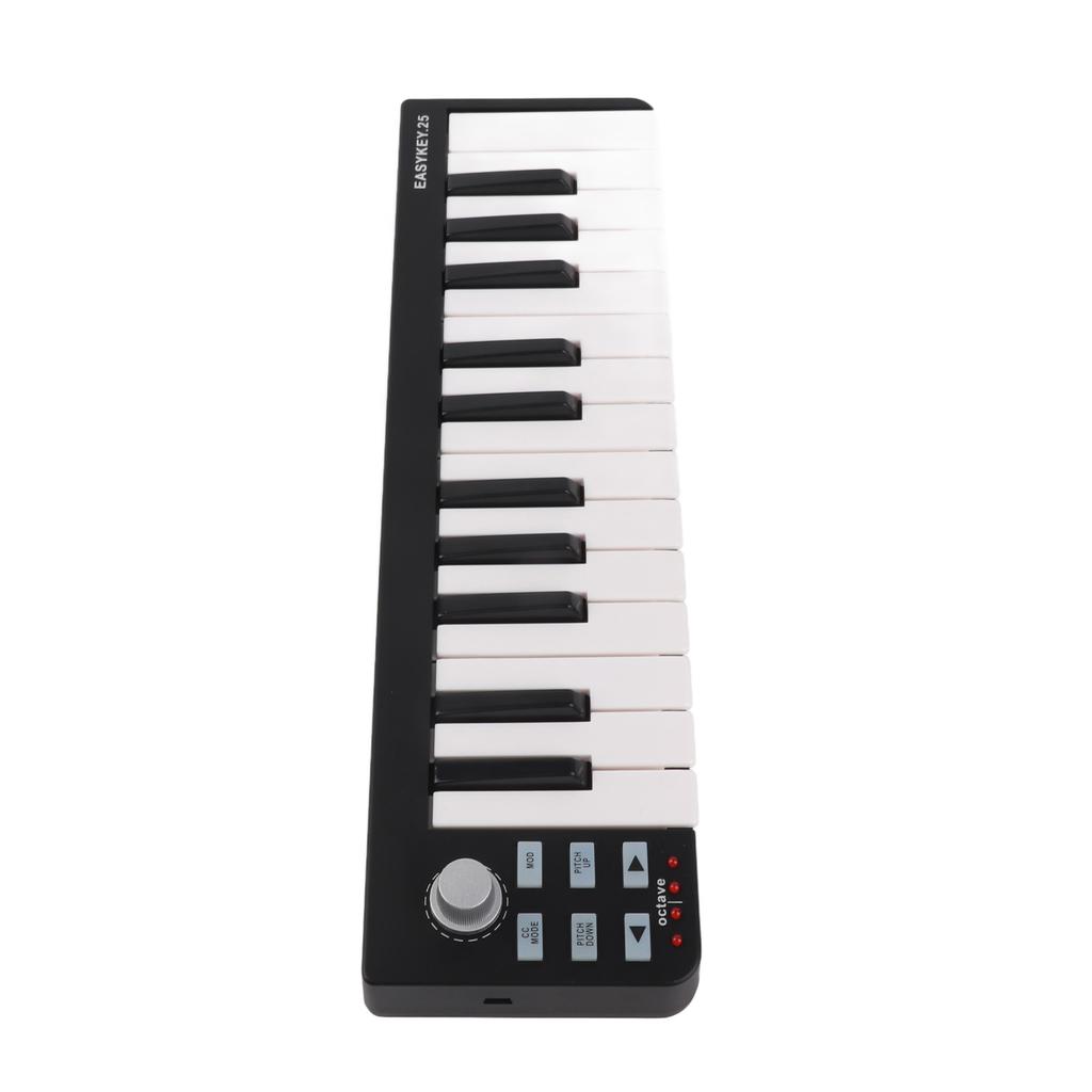 Portable MIDI Keyboard Controller Mini 25 Key USB MIDI Controller for Win 11 10 8 7 for Vista for OS X