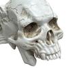 Bat Skull Figure Ornament Realistic Design Resin Hand-painted Gothic Ornament