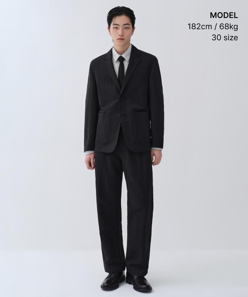 MUSINSA STANDARD [City Workers] Tapered Karmor Pants [Black]