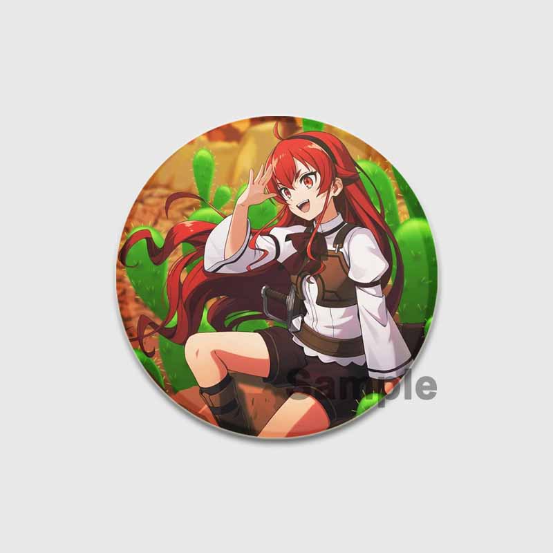 32/44/58MM аниме Mushoku Tensei брошь булавки модные ювелирные изделия аксессуары мультфильм косплей значок для одежды рюкзак украшения подарки