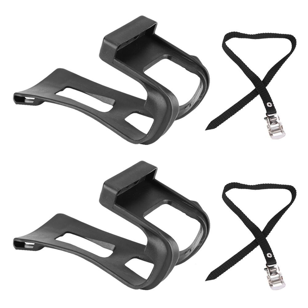 1 Set Cycling Bicycle Bike Toe Clip Toe Pedal Clips & Straps for Fixie Road Bike Non Slip