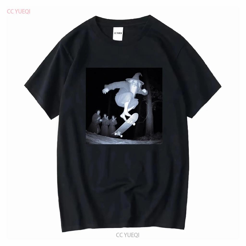 Футболка Skate Wizard с длинным или коротким рукавом, винтажная, стираная, мягкая, повседневная, стильная, с графическим принтом, уличная одежда, топ для повседневной носки