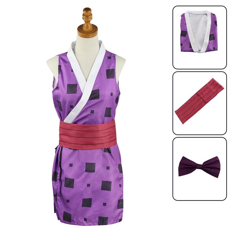 Истребитель демонов Узуй Тенген Косплей Хэллоуин Комплект юбки для женщин Высокое качество и дышащий