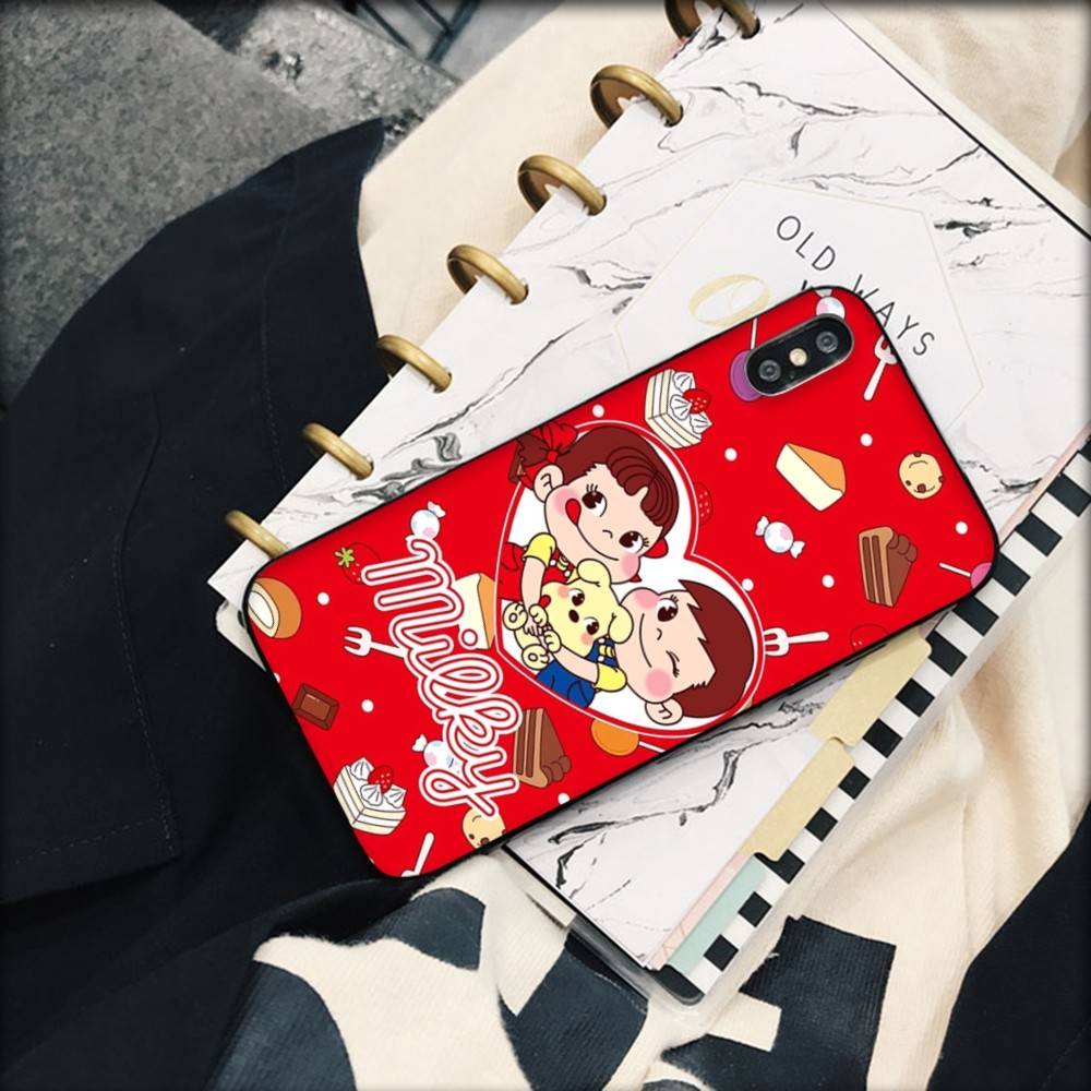 Чехол для телефона Fujiya Milky Peko Chan Для IPhone 16 17 Air 15 14 13 12 11 Pro Max 16E Plus Fundas
