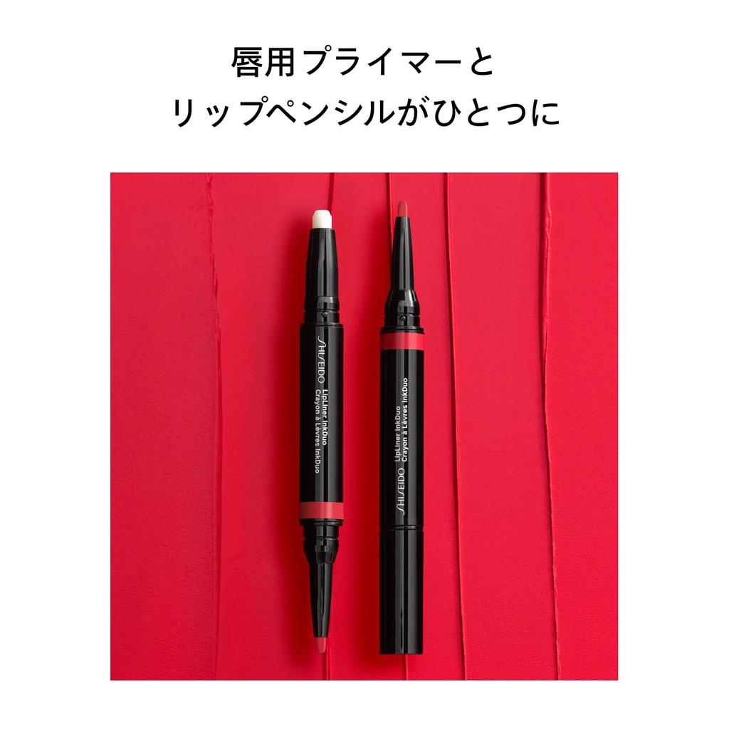 SHISEIDO Макияж Карандаш-лайнер для губ Ink Duo 01 Bare Lip Liner Pencil Покрывает Вертикальные Увлажняющий Shiseido 0.9г/0.2г (Выдвижной Тип) Линии,