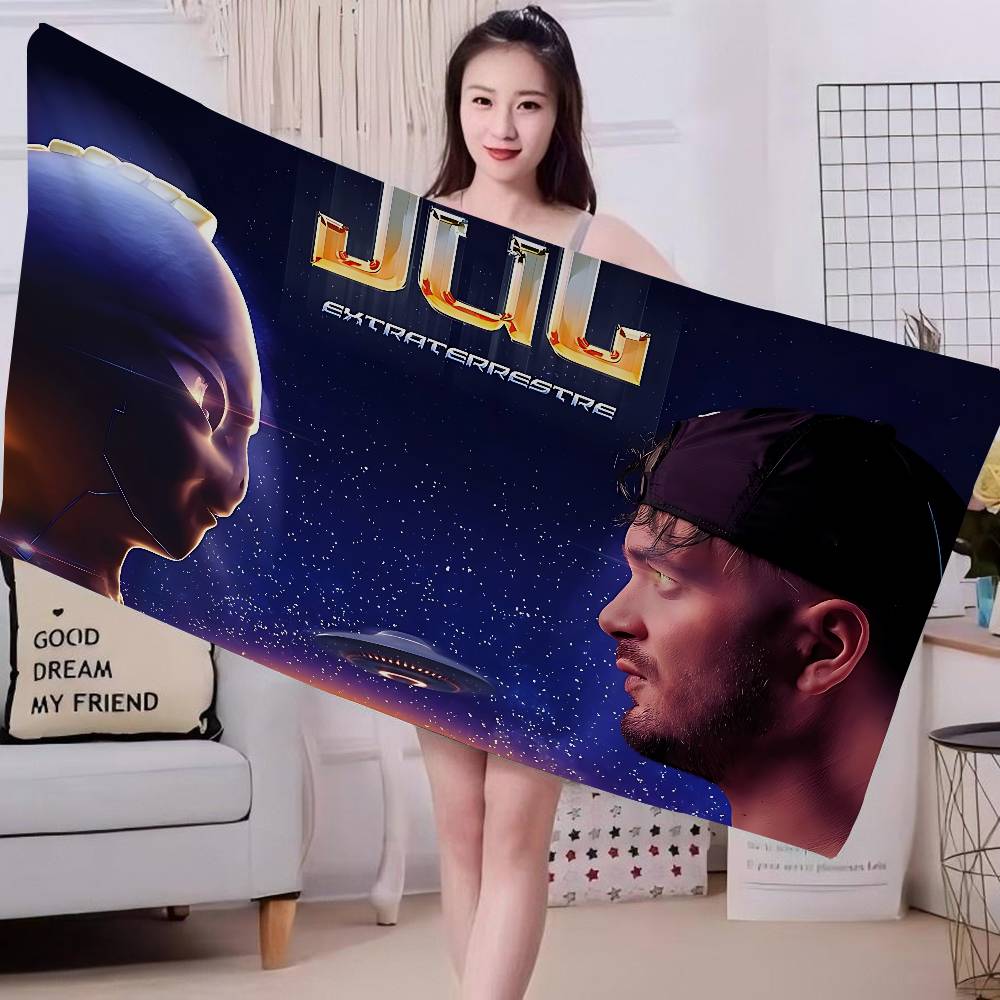 Jul Album Music Anime Beach Swimming Towel Soft Absorbent Washcloth Children's Gifts for Kids Travel Camping Gym