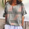 Plus Size Summer Plaid T Shirt for Women O Neck Casual Sweatshirt New Tees Harajuku Clothing Loose Short Sleeve Blouse Female Fashion Tops