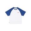 Li Ning Sports Leisure Series Color Block Cotton Short Sleeve T-Shirt Unisex Tops White Blue YHSU169-4