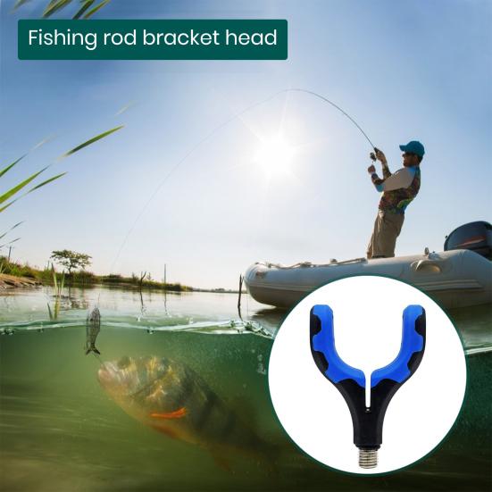 Подставка для карповой удочки, головка-захват, нескользящие держатели для удочки, кронштейн-подставка
