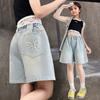 Girls Summer Back Pocket  Butterfly Denim Shorts Fashion Jeans Casual Sports Shorts 5-15 Years Old