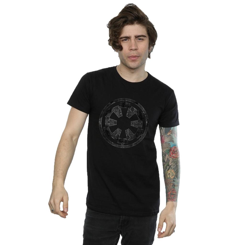 Star Wars: Rogue One Mens Galactic Empire Plans Cotton T-Shirt