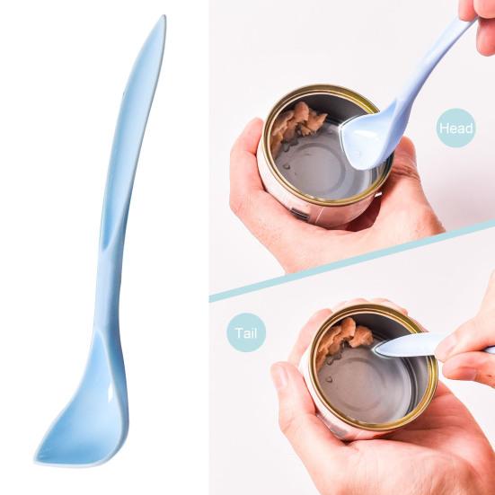 Pet Food Can Cover Reusable Silicone Sealed Can Cover with Spoon Fits 3 Standard Size Food Cans for Pet Food Cans or Canned Goods