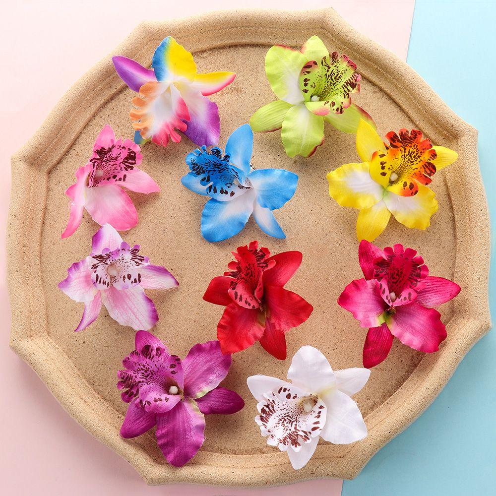 Аксессуары для волос Заколка для девочек Пляжные заколки для волос с цветком Свадебные шпильки Свадебные аксессуары Орхидея