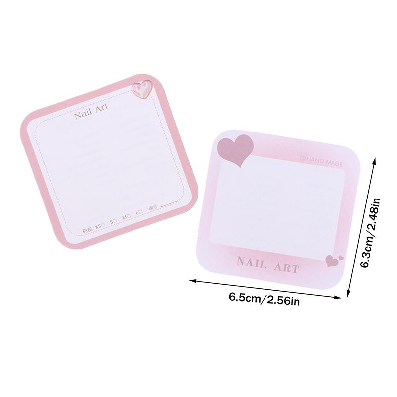 20/50 листов 6,5X6,3 см Картон для упаковки ногтей Ручная работа Дизайн накладных ногтей Свотч-карты для показа Маникюр Искусство Дисплей Реквизит для нейлфи