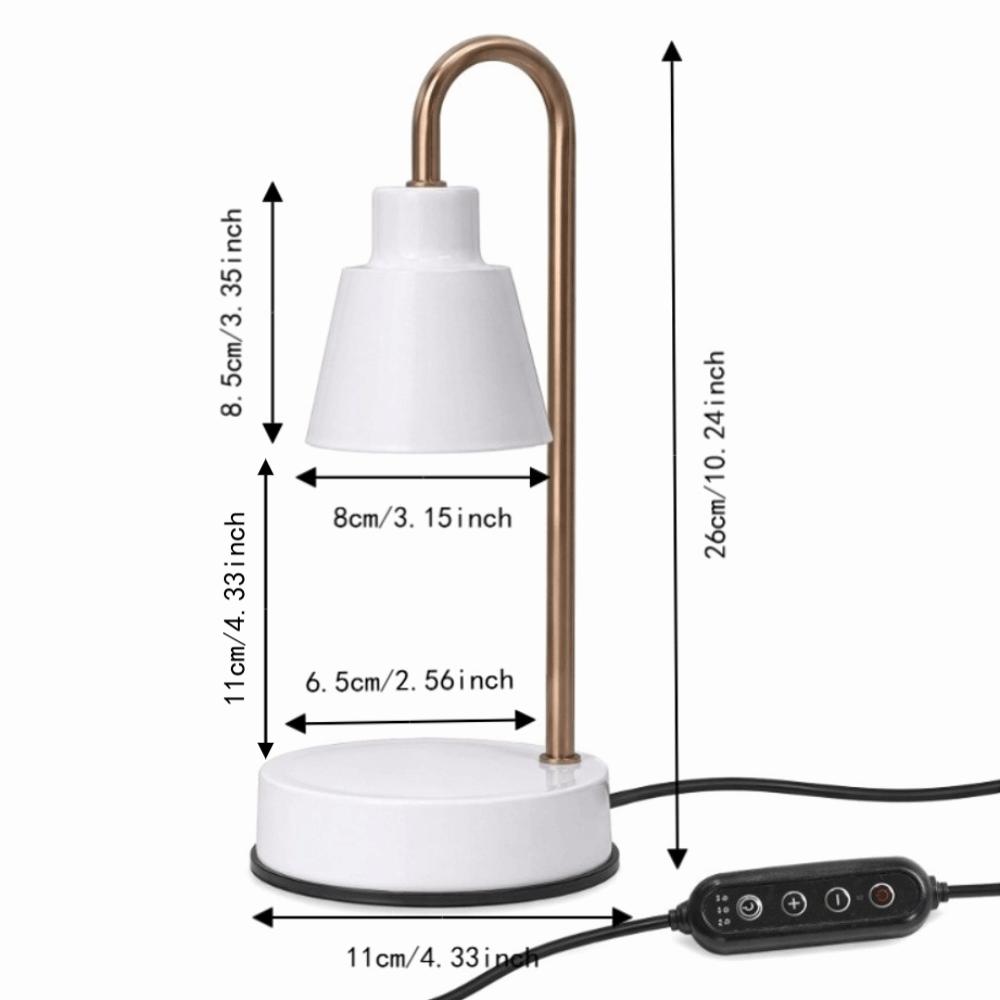Metal Base Candle Lamp Wax Melting Desk Lamp Vintage Table Lamp  Office