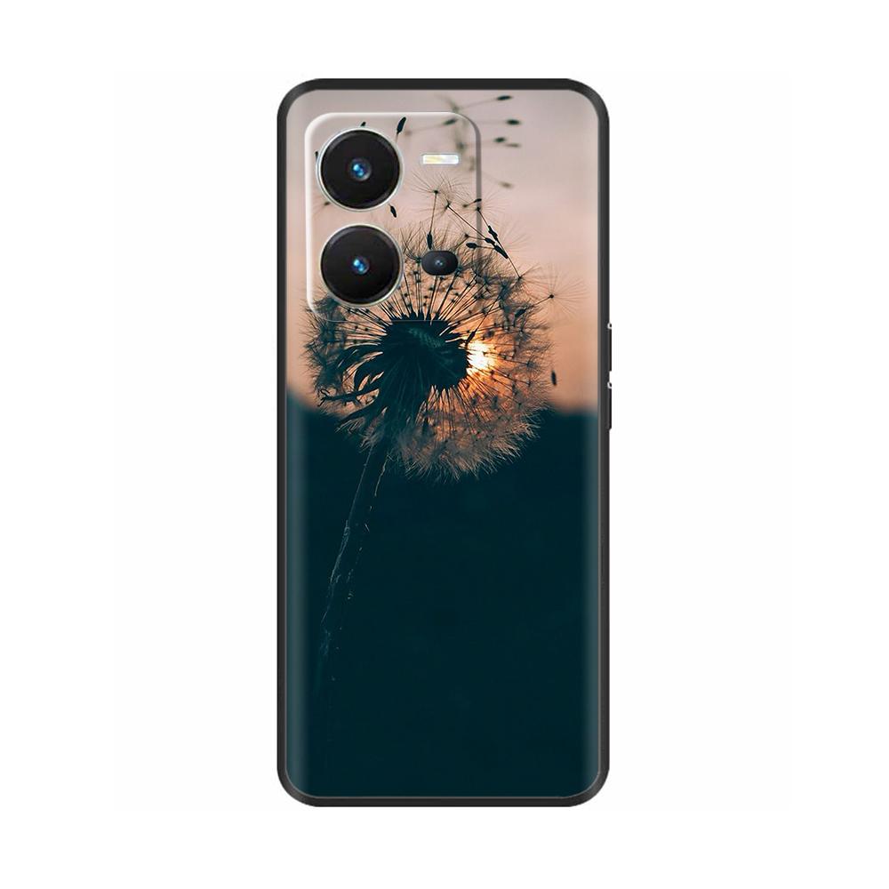 Cute Silicon Phone Case For Vivo X80 Lite 5G Case 2022 Black Silicone Soft TPU Back Cover for vivo X80 Lite X80Lite Bumper Capas