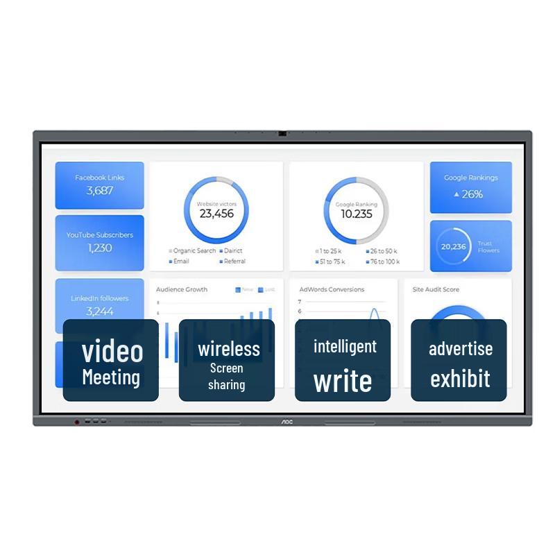 AOC 55-inch 4K Interactive Flat Panel with i5 Dual System (CN version)