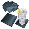 MMmall Cloth Coasters, Snack Bar, Cabaret Club, Absorbent Coasters, Pack of 10 (Black, Square)