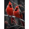 5d DIY Алмазная картина вышивка крестом животное два кардинала птица Алмазная вышивка мозаика домашний декор