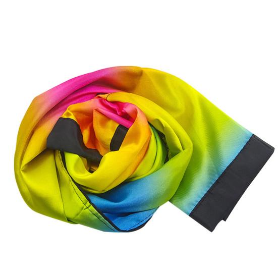 Magic Change Color Scarf Black To Rainbow Streamer Trick Stage Magician
