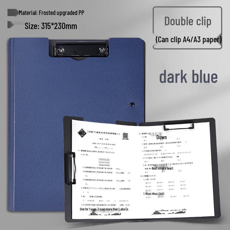 A4 Document Clipboard and A3 File Organizer with Horizontal Writing Pad