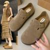Shoes Woman 2024 Female Footwear Slip-on Leather Sneakers Autumn New Summer Dress Slip On Retro Moccasins Fall Flat