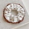 Coffee Bear Lace Pig Large Intestine Hair Band High Elastic Cheese Flower Headband Rubber Band Premium Hair Accessories