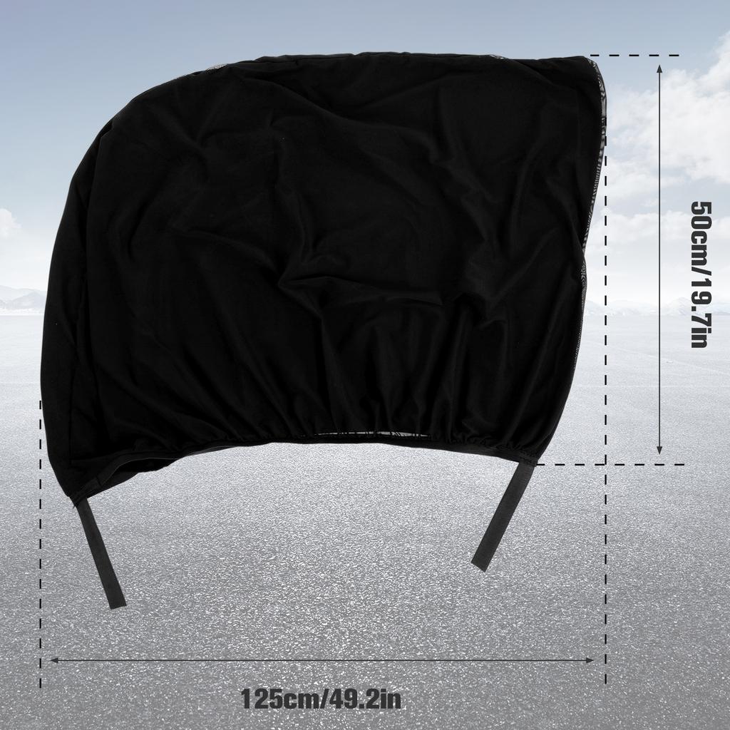 2 шт., эластичная шторка на окно автомобиля, солнцезащитный козырек на переднее/заднее боковое окно с застежкой-молнией, растягивающаяся солнцезащитная шторка на окно