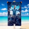 Quick Dry Beach Towel Erling Haaland Pattern, Lightweight Absorbent Towel for Pool Beach Vacation Use