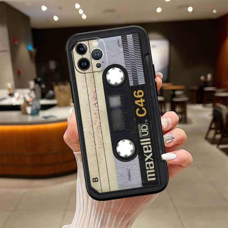 Cassette Vintage Tape Case for Samsung M55 M35 M15 A02 A05S A05 A06 A15 A12 A13 A10 A16 A20 A22 A24 A25 A30 A31 A32 A33 A35 A42 A50