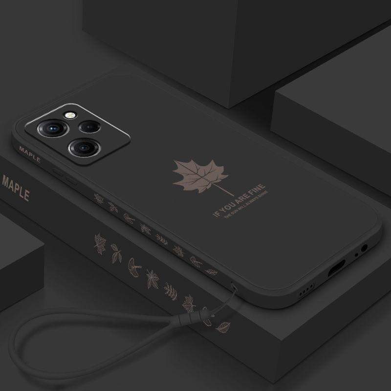 Чехол для Xiaomi POCO X5 Pro, мягкий жидкий силикон, кленовый лист, защитная задняя крышка, чехол-оболочка для телефона Xiaomi POCO X5 X5Pro