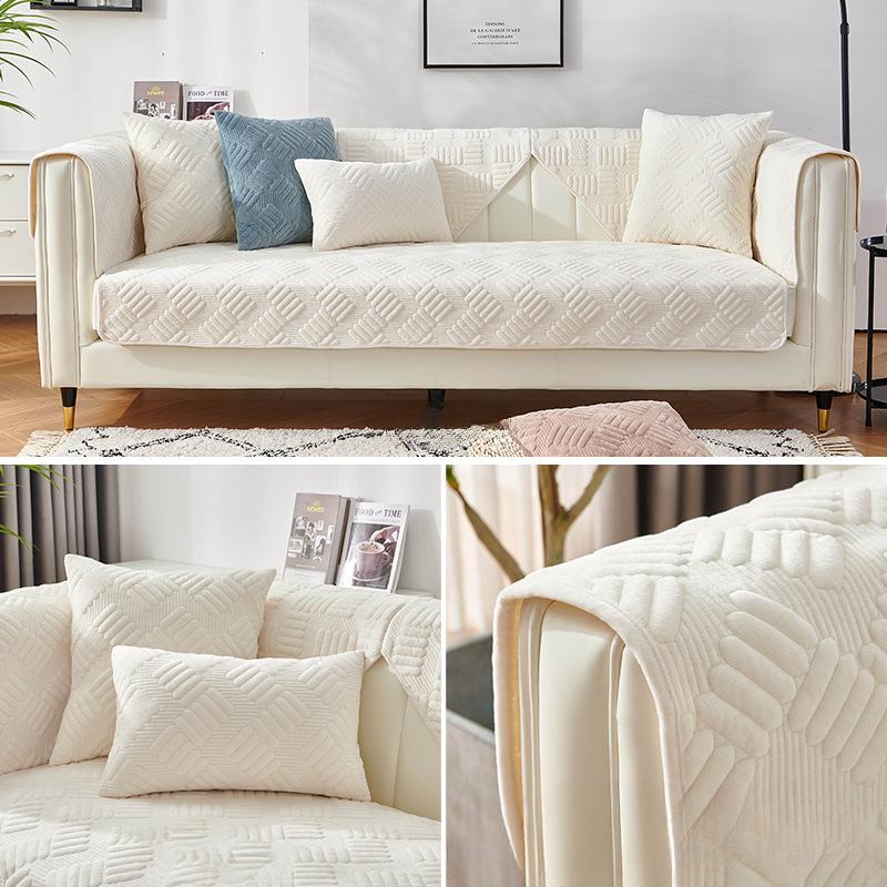 Зимняя подушка для дивана, современная простая тканевая подушка для дивана, чехол для дивана, нескользящий чехол для дивана, ткань