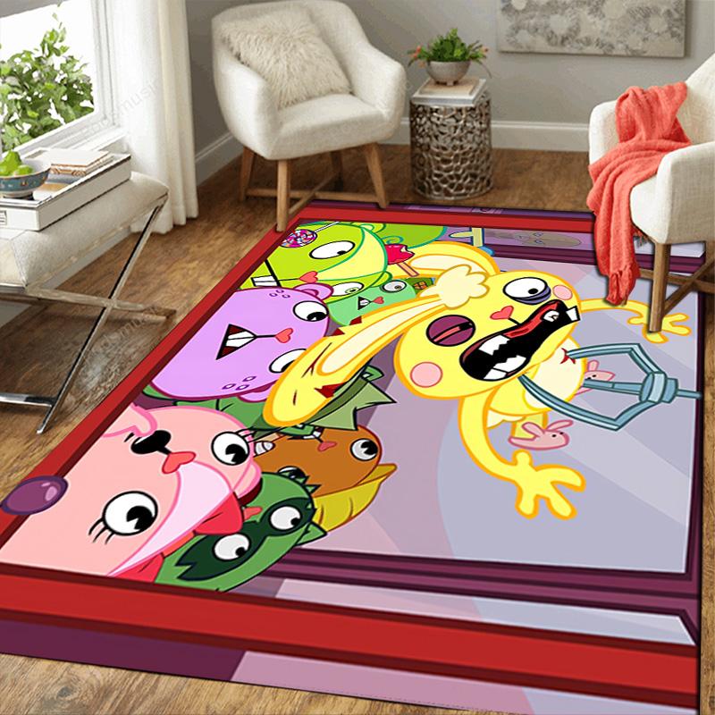 Happy Tree Friends Rug Floor Mat for Living Room or Bedroom Soft and Comfortable Carpet a Gift for Birthday and Holiday.NFF0928432