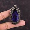 Blue Fire Labradorite Pendant Copper Wire Wrapped Pendant Handmade Pendant Copper Jewelry Gemstone Pendants Labradorite Jewelry Gift For Her