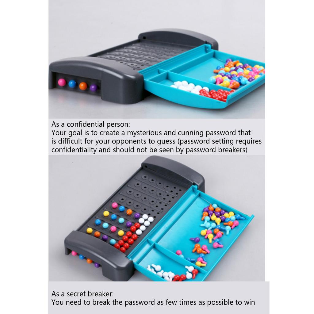 Code Breaking Puzzle Board Color Matching Brain Teasers Game Montessori Logic Educational Toy for Kids & Adults