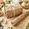 Vintage Wildflower Wrapping Paper Rustic Style Botanical Wrapping Paper  Present Wrapping