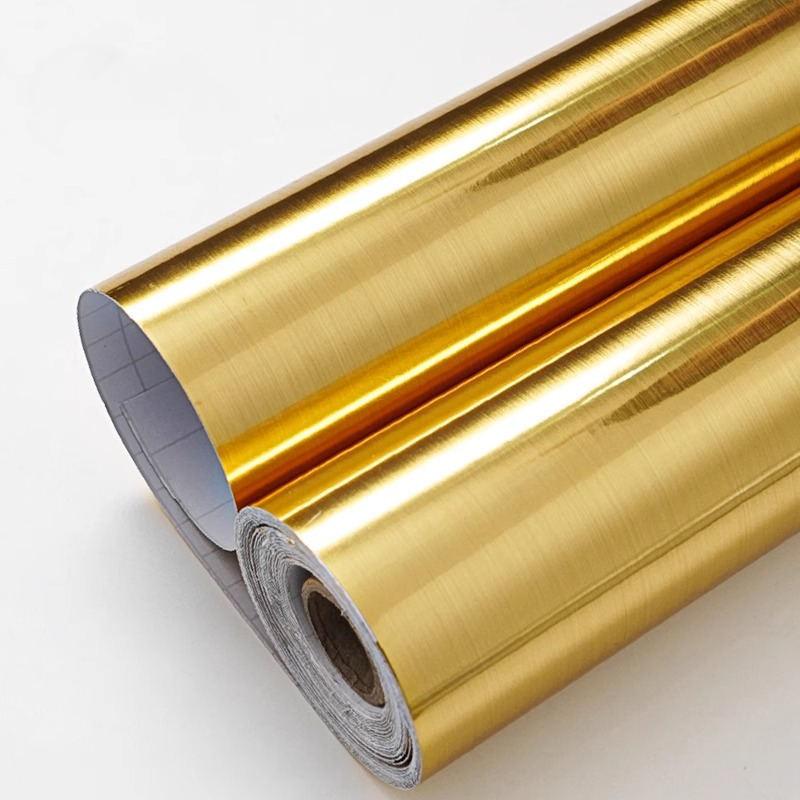 Металлическая матовая водонепроницаемая самоклеящаяся пленка для холодильника, лифта, двери, кухонной столешницы, шкафа, наклейки для ремонта