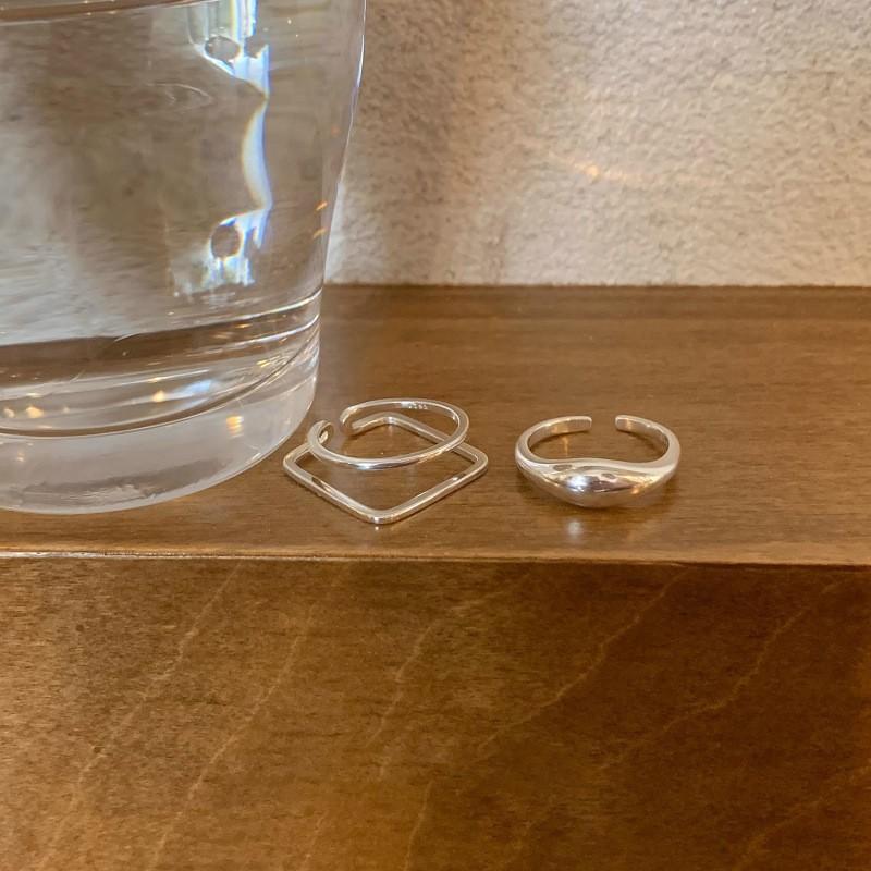 Серебряное кольцо для женщин и девушек, ювелирные изделия, геометрия, выдолбленный дизайн, перекрывающий друг друга, модный нишевый дизайн в минималистском стиле