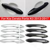 Для Kia Cerato Forte K3 2013-2017 Автомобиль Стиль Углеродного Волокна Наружная Накладка Молдинга Ручки Двери Отделка Наклейка Декор Авто Аксессуары