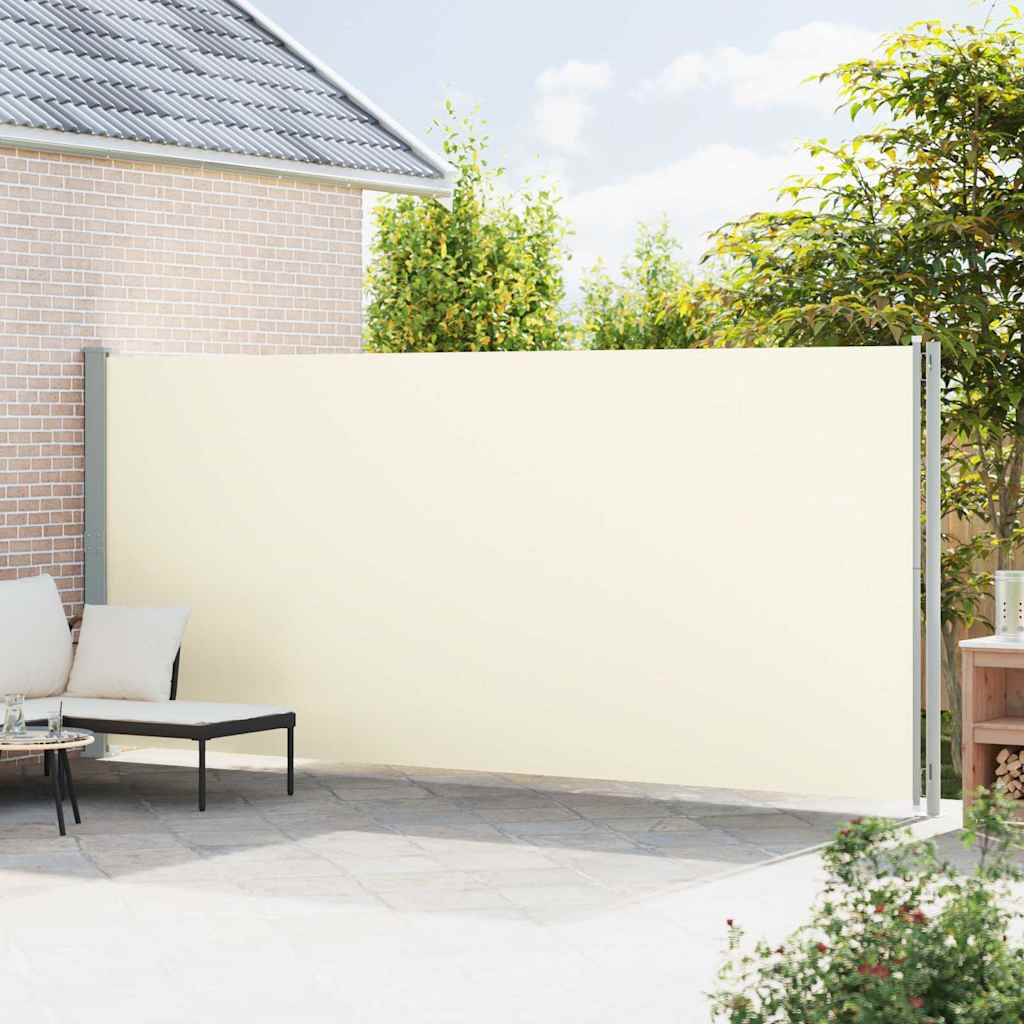 Side Awning Extendable 200x600 cm Cream