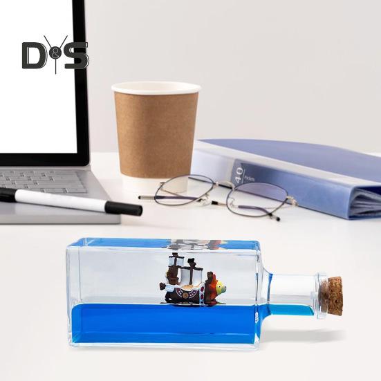 Unsinkable Fluid Cruise Ship Decoration Non Sinking Pirate Boat Drift Bottle Desktop Ornament Kids Adults Christmas Birthday Gift