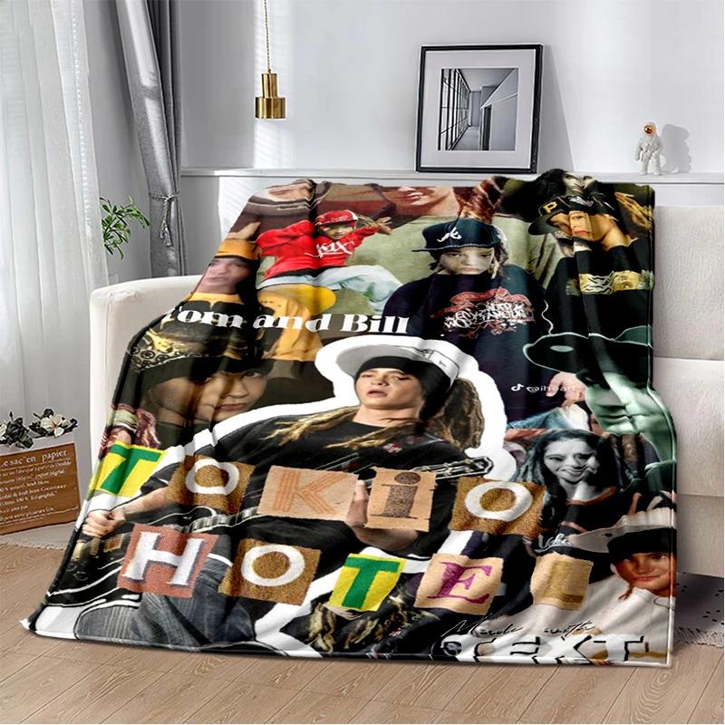 Bill Tom Kaulitz Tokio Hotel Rock Band 2025 New Style Blanket,Soft Throw Blanket for Home Bedroom Bed Sofa Cover Kids Gift Cover