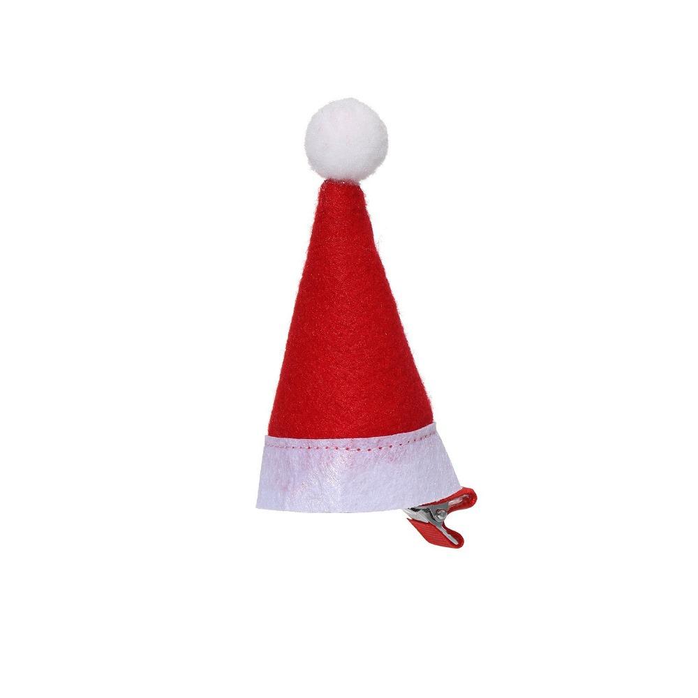 10Pcs Santa Christmas Hat Clips Mini Hair Grips Barrettes New Christmas Hair Clips Christmas