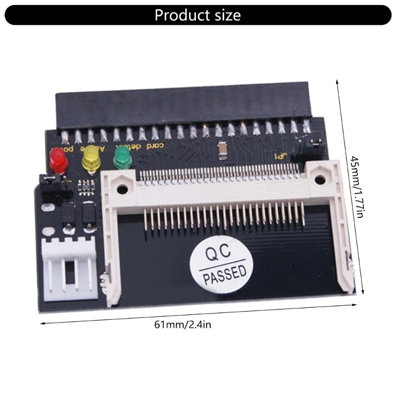 Flash Compact Flash Card to Female 40 Pin IDE Hard Drive Bootable Adapter Converters Module Flash Card Reader Module for Computer