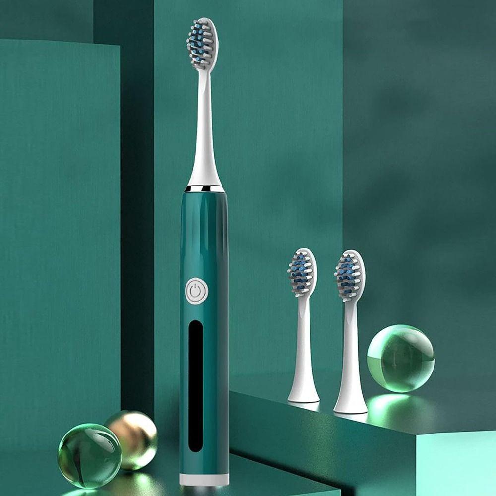 Long-Lasting Ultrasonic Toothbrush Waterproof Kids Adults Brush Portable Oral Cleaning Tool Unisex